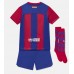 Barcelona babykläder Hemmatröja barn 2023-24 Korta ärmar (+ Korta byxor)
